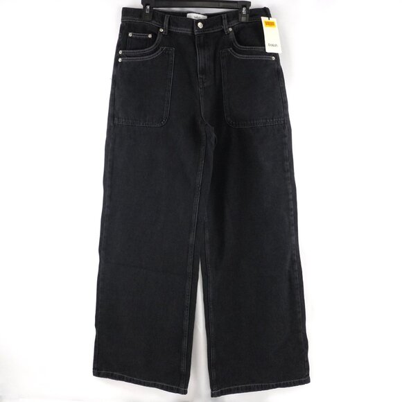 ba&sh Denim - ba&sh Noel Straight Leg Denim Jeans in Carbon Black - Women's Size 40 (NWT)